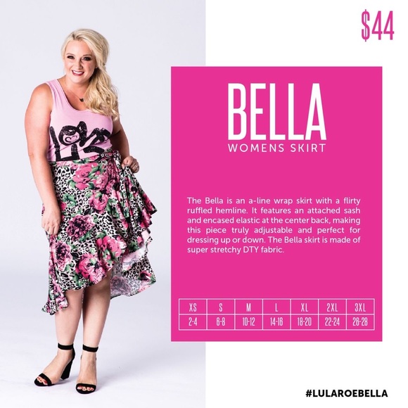 LuLaRoe Bella Wrap Skirt - Picture 3 of 4